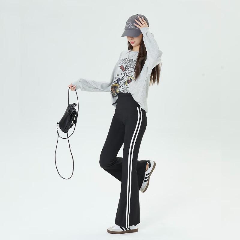 unifree Academy Style Slim Fit Flared Casual Pants