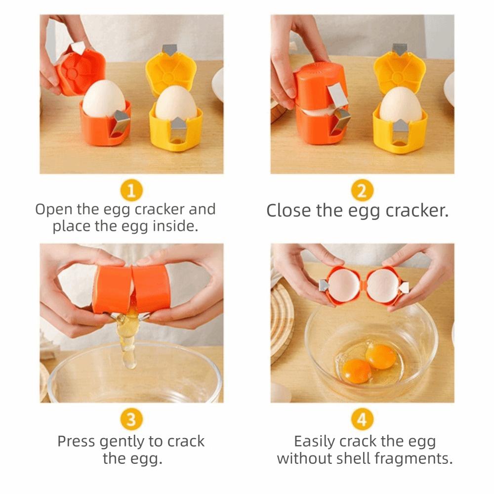 Plum Blossom Shape Egg Shell Separator Effortless Egg Breaker Household Eggshell Opener Kitchen