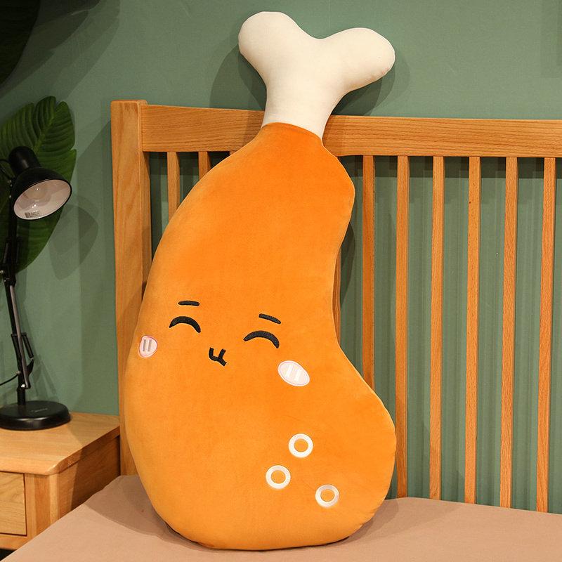 50-100cm Simulation Food Real Life New Chicken Leg Toy Chick Stuffed Soft Pillow Cushion Birthday Gift for Children Baby Kids