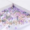 9x8mm Iridescent Glass Crystal Teardrop Beads for DIY Bracelet and Necklace Jewelry Making
