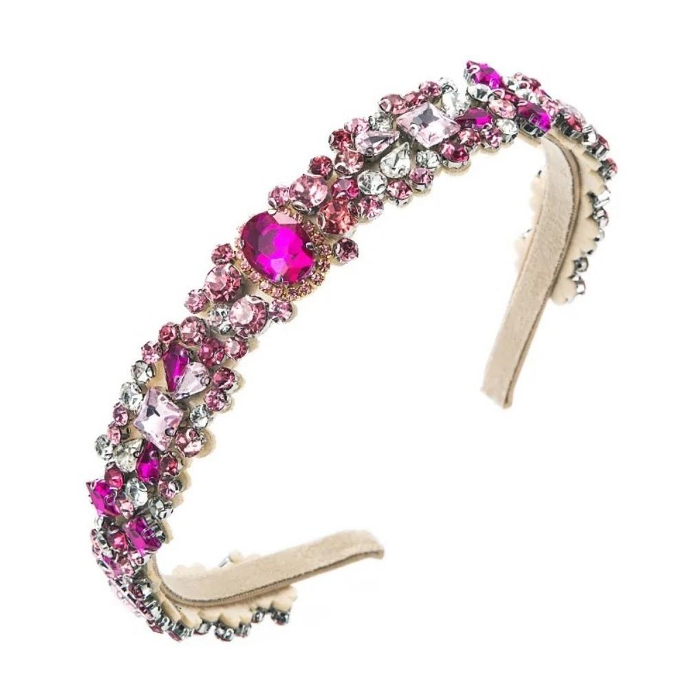 Rhinestone Full Diamond Headband European and American Hair Ties Baroque Hairbands  Hair Accessory
