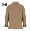 Spring Fall Men Shirt with Chest Pocket Turn-down Collar Button-down Top Long Sleeve Solid Color Loose Cardigan Casual Daily Shirt