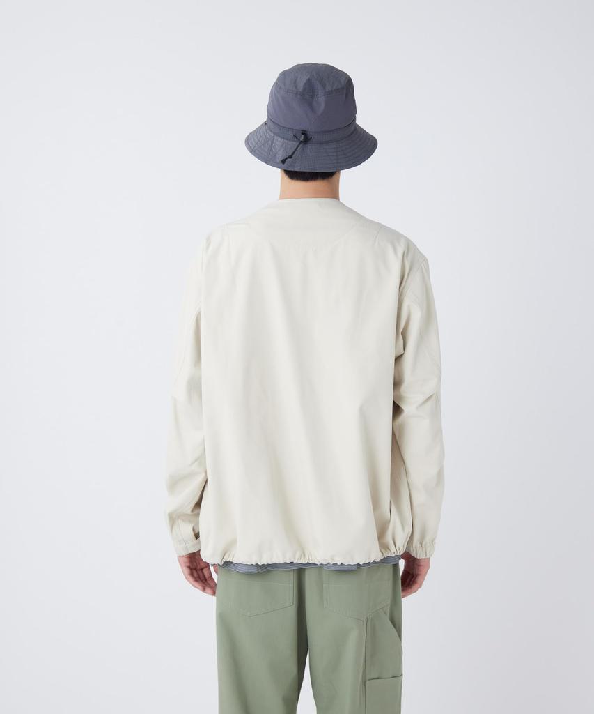 Snow Peak TAKIBI Herringbone Collarless Jacket Outerwear Jacket ECRU M JK-26SU007 Men's Women's