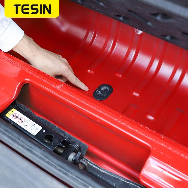 TESIN Dop de scurgere a tăvii de podea pentru Jeep Gladiator JT Dop de caroserie a tăvii de podea din spate Dop de cauciuc mic pentru Jeep Wrangler JK JL