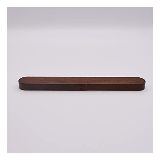 Mitani Yamanaka Lacquerware Chopsticks and Chopstick Case Set, 18cm, Wappa-style, Brown, Made In Jap