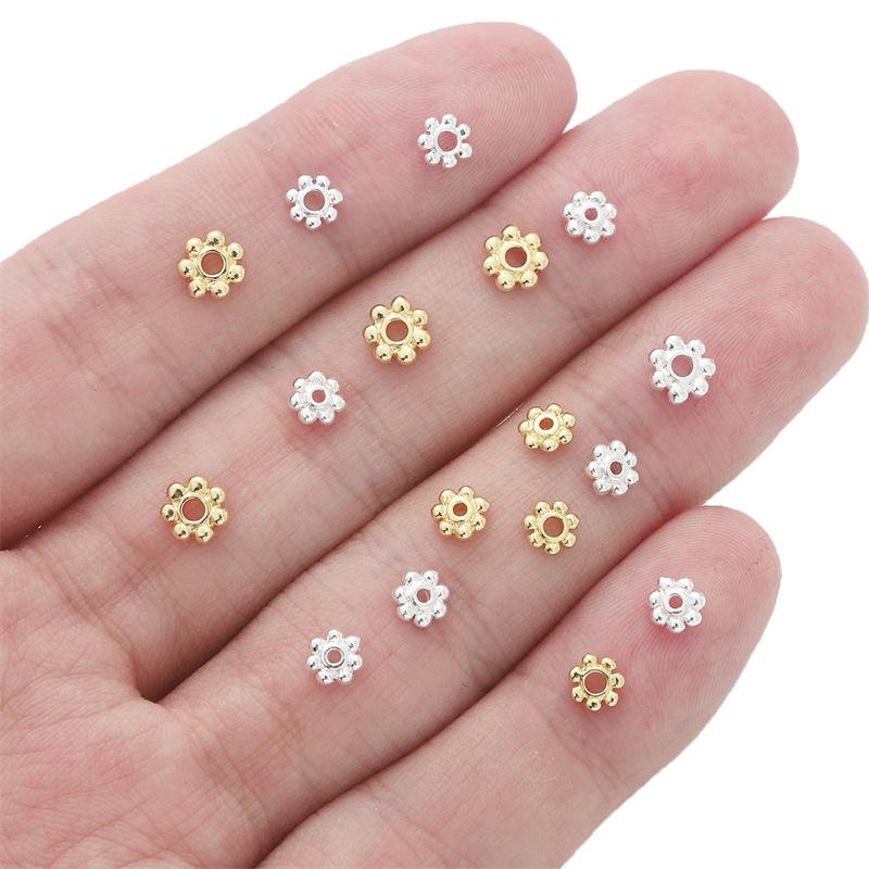 14K Gold-Filled Schneeflocken-Blumenkelch-Abstandshalterperlen für DIY-Schmuck- und Armbandherstellung