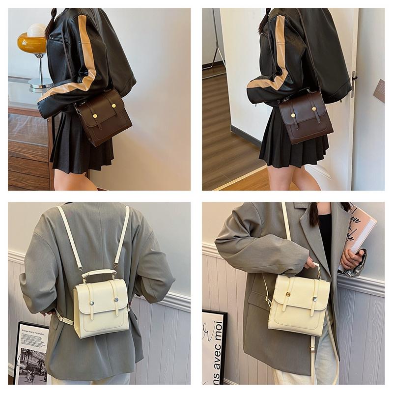 Leisure Vintage Commute Square Backpack Simple Women's Handbag Crossbody Bag Women Gift Single-shoulder Bag