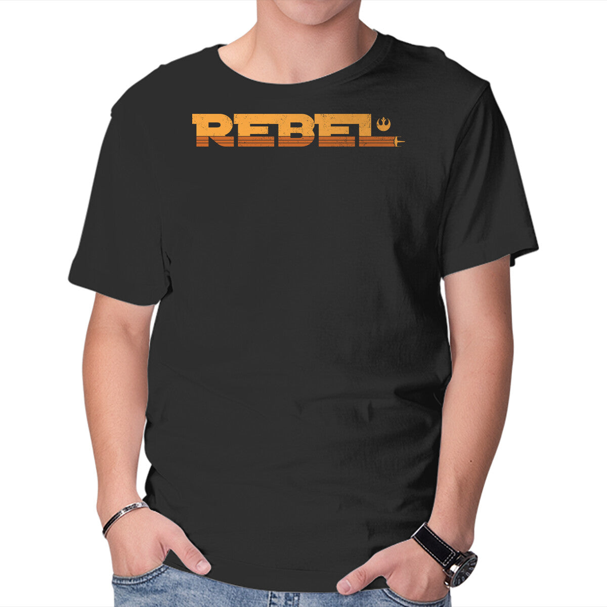 Unisex Crew Neck T-Shirt The Rebel Fighter Graphic Short Sleeve Casual Tee XXXL