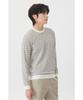 BRENTWOOD [Washable] Modern Striped Round Neck Sweater Brwas26251Whx