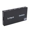 HD Multimedia Interface Switcher 4K 30Hz 5 In 1 Out Video Splitter with Remote Control Support HDCP 1.4