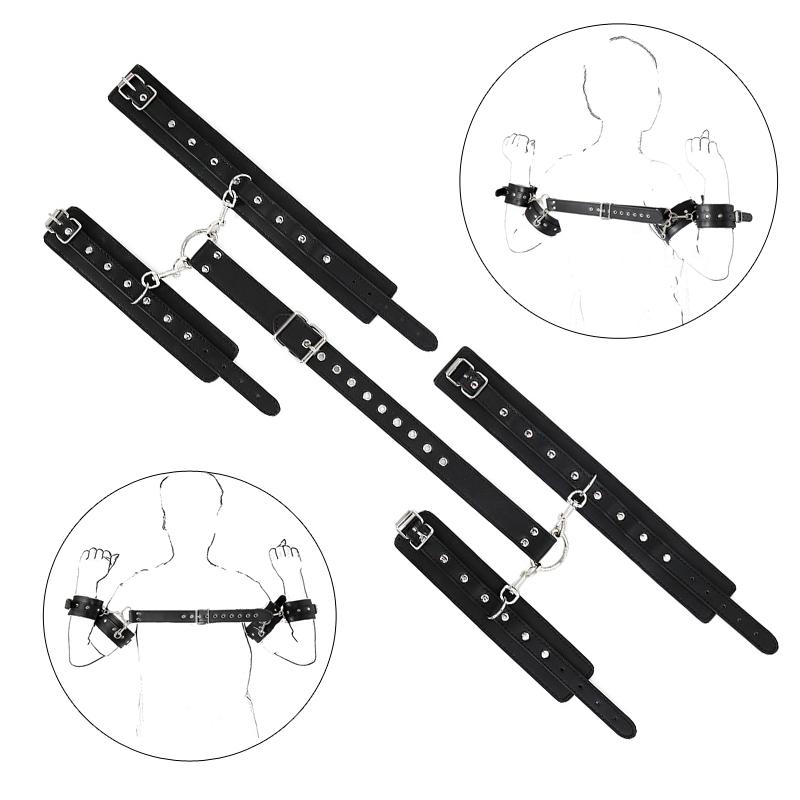 Conjunto de Algemas Ajustáveis Atrás das Costas para Casais - Equipamento de Bondage e Produtos SM