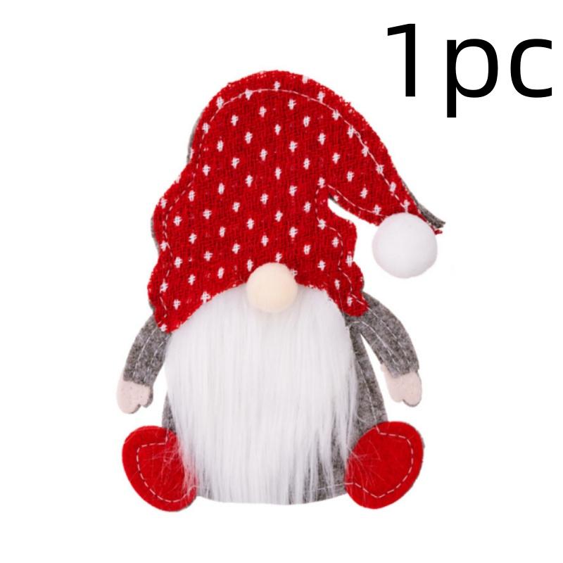 1/2 szt. Świąteczne etui na sztućce w kształcie Świętego Mikołaja, kieszonka na sztućce, dekoracja stołu na przyjęcie bożonarodzeniowe