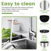 360° Rotating Large Utensil Holder Stainless Steel Cutlery Drainer Chopstick Spoon Fork Tableware Kitchen Storage Bucket