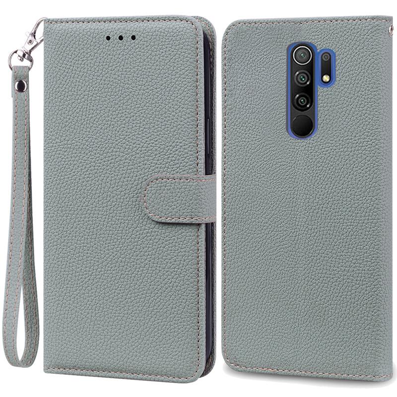 For Redmi 9 Case Soft Silicone Wallet Cover Phone Case For Xiaomi Redmi 9 Case Redmi9 Leather Flip Case Coque Fundas Shell