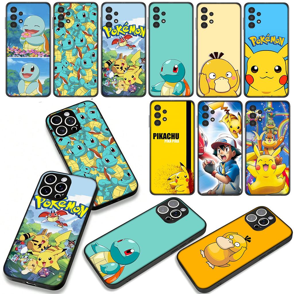 Lovely Cartoon P-Pokemons P-Pikachus Psyduck for Xiaomi Poco F7 F6 F8 Ultra F5 X7 X6 X5 X3 NFC M7 M6 Pro C85 C75 C65 C71 Case