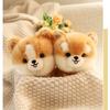 Plush Adorbale Furry Plush Corgi Dog Shiba Inu Fluffy Puppy Soft Doll  Kids Toys