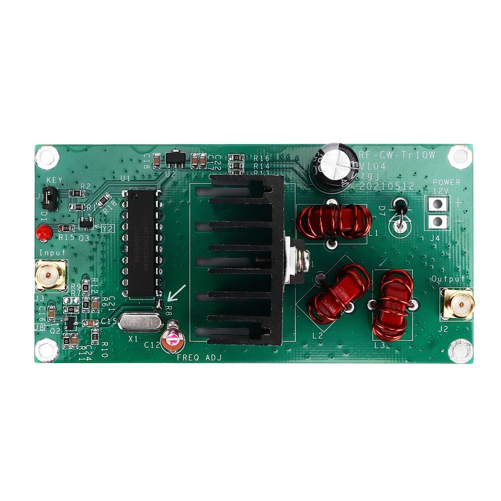 10W 13.56MHz QRP CW Radio Transmitter Module Wireless Power Amplifier Board 8‑15V XR‑106