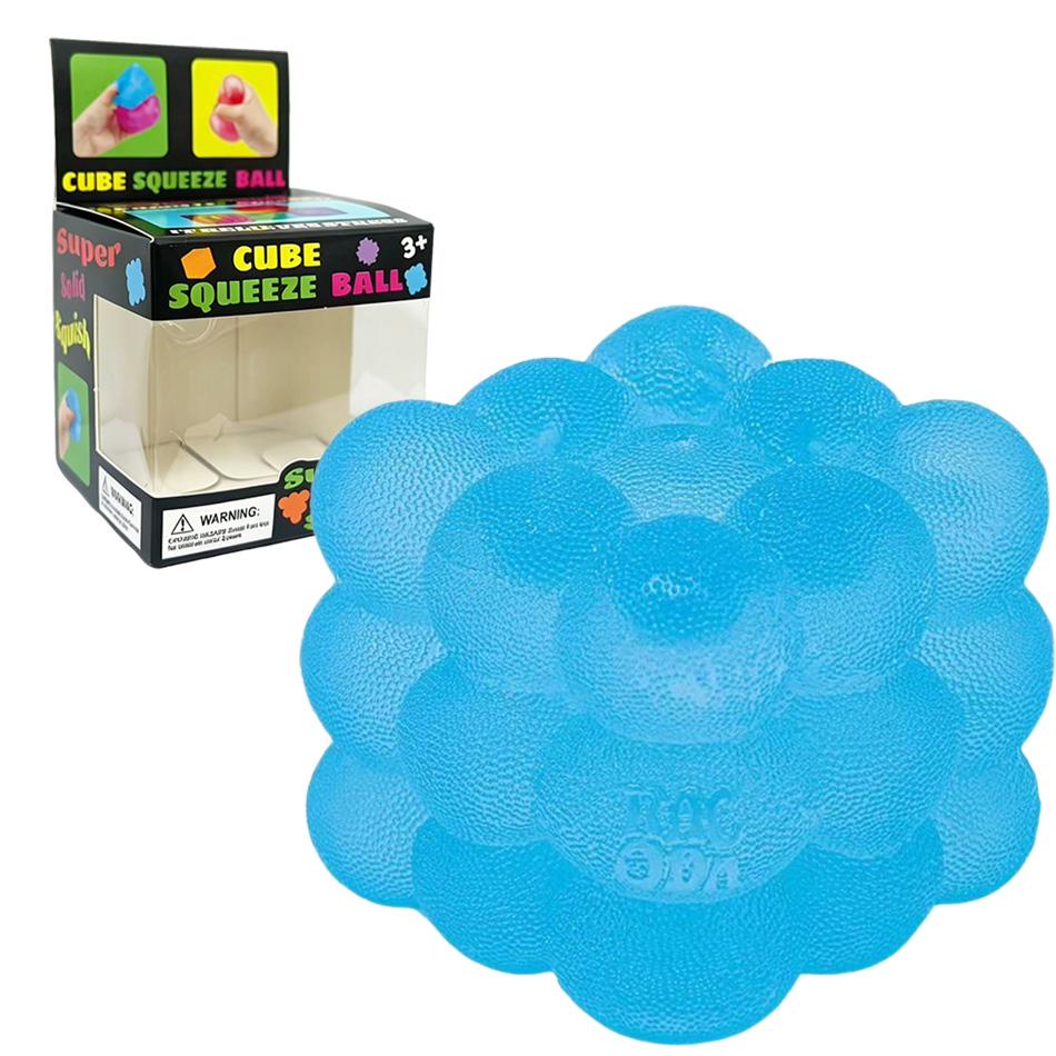 3D Candy-Shaped Stress Relief Squeeze Toy With Music For Adults And Kids - Sensory Decompression Cube For Stress Relief