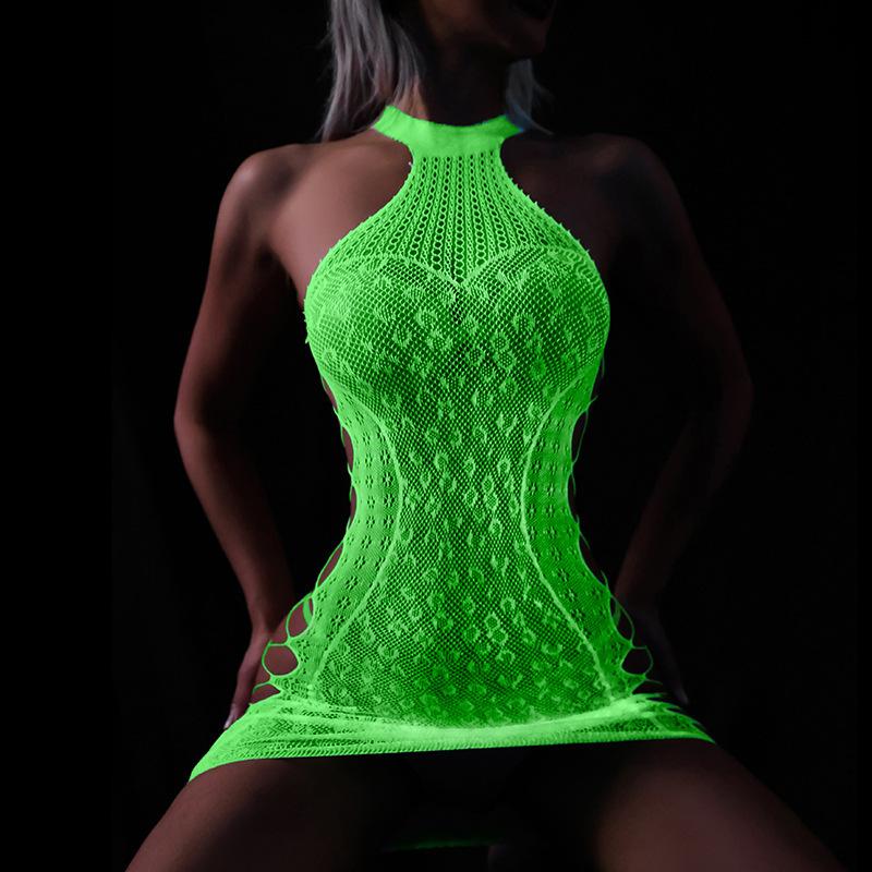 Sexy Lingerie Luminous Sexy Hip Skirt Hollow
