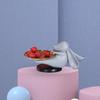 Figurine Storage Tray Cake Stand Bunny Statue for Table Year Decoration