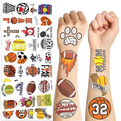 Neue Cartoon Sport Kollektion Tattoo Aufkleber Wasserdicht Party Geschenk Lustige Gesichtsaufkleber