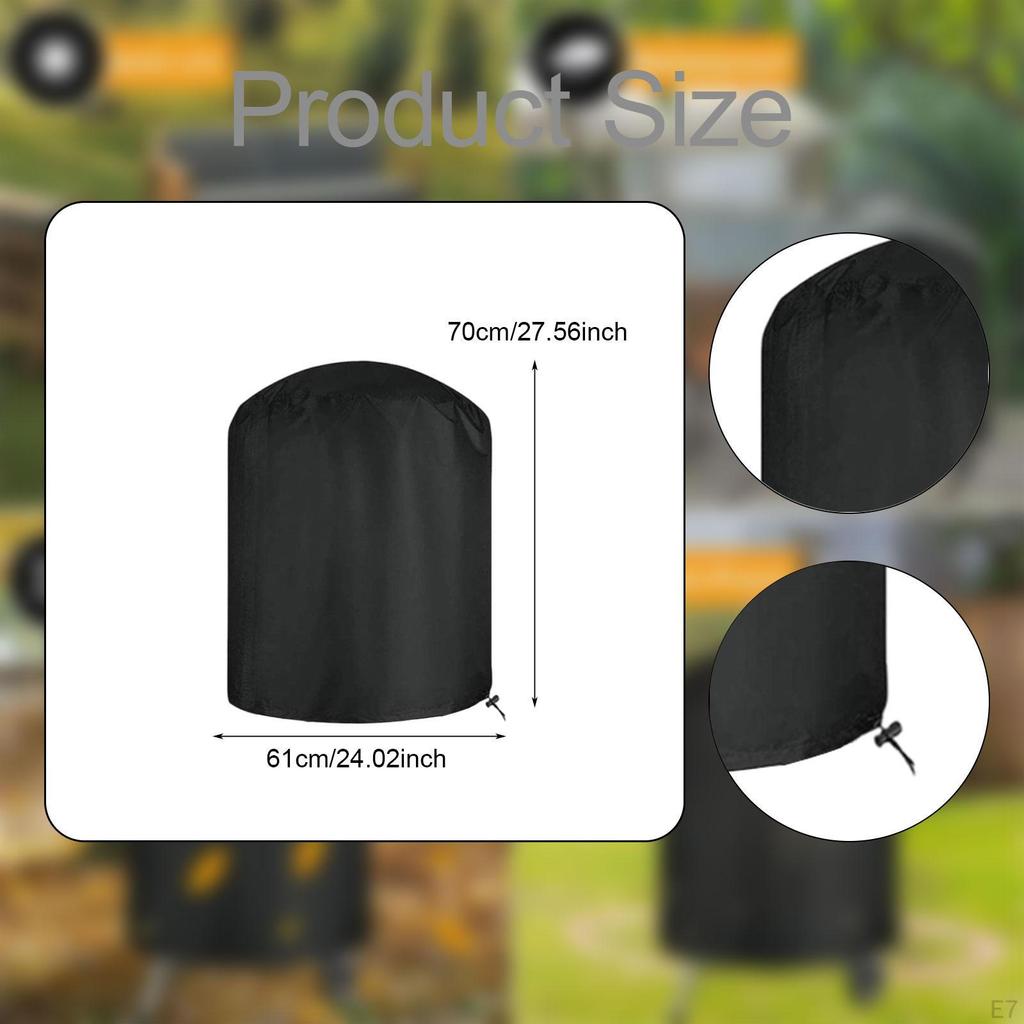 Outdoor Cover for Round BBQ Grills