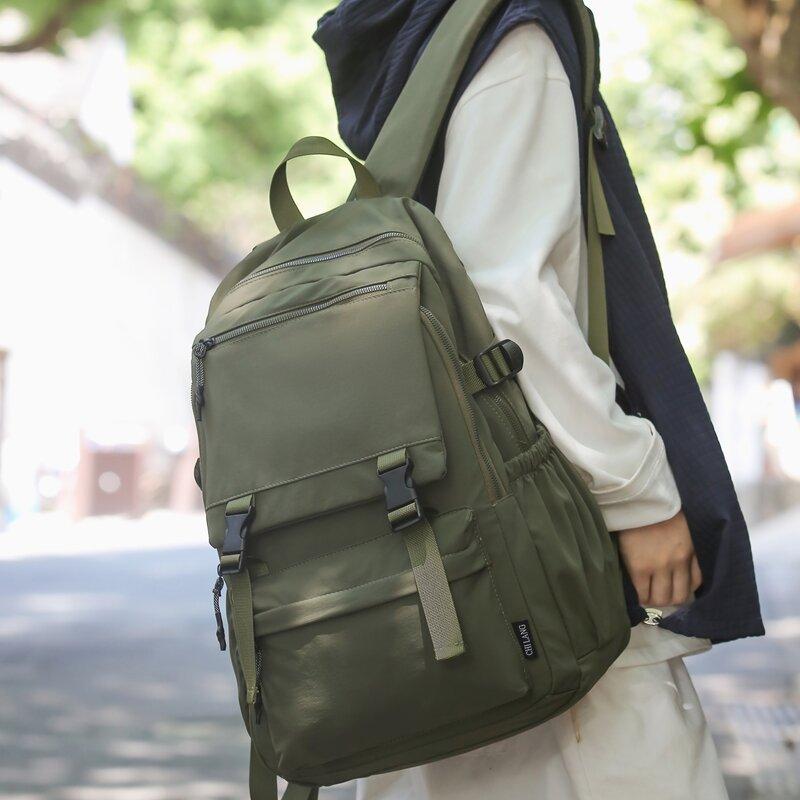 Männer Einfarbig Rucksack Frauen Große Kapazität Reise Rucksack Student Schul