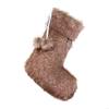 Faux Furs Holiday Hanging Sock Elegant Designs Fireplaces Mantels Decorative