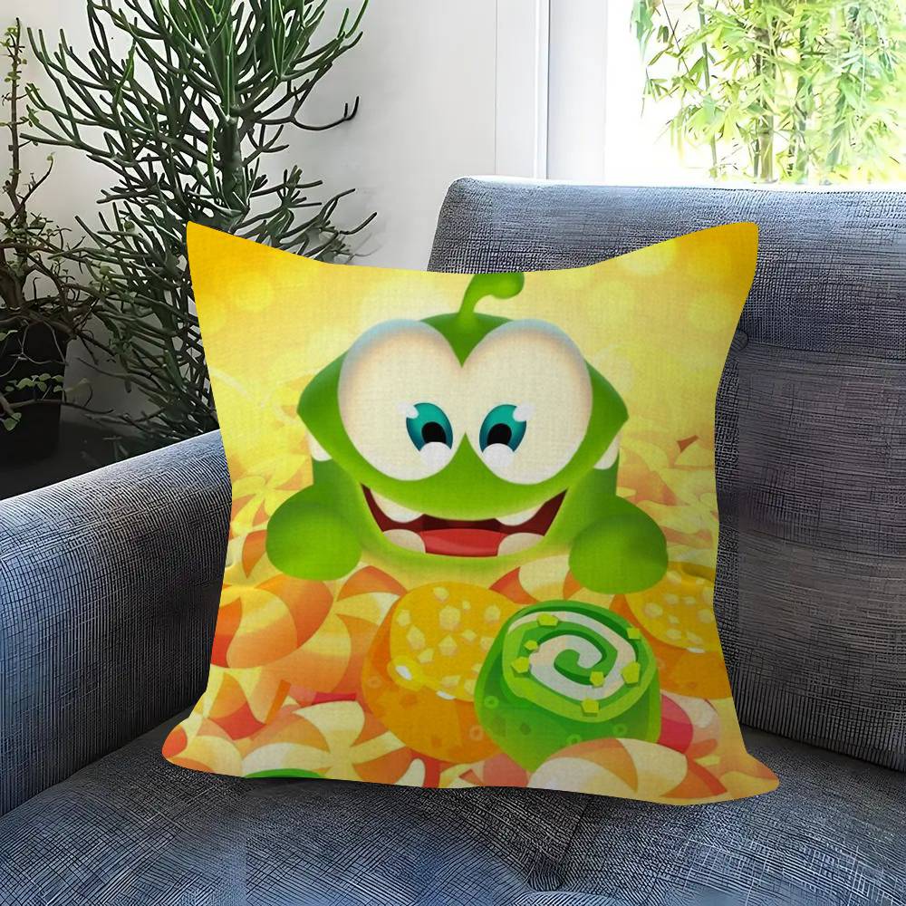 Anime O-O-Om Fun Nom Stories Maple Design Cushion Cover Happy Autumn Harvest Decor Holiday Decorati Pillow Cover