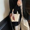 Summer Silk Scarf Bucket Bag Women's New High-end Sense of Work Small Bag Versatile Shoulder Messenger Bag