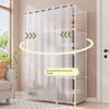Thickened Steel Pipe Reinforced Cabinet 1pc Modern Simple Style Assembled Sturdy Durable Furniture for Rental Housing Storage