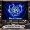 Wall Hanging Tapestry Custom NameQueens Park Rangers Pattern Personalized Printed Fabric Wall Decor