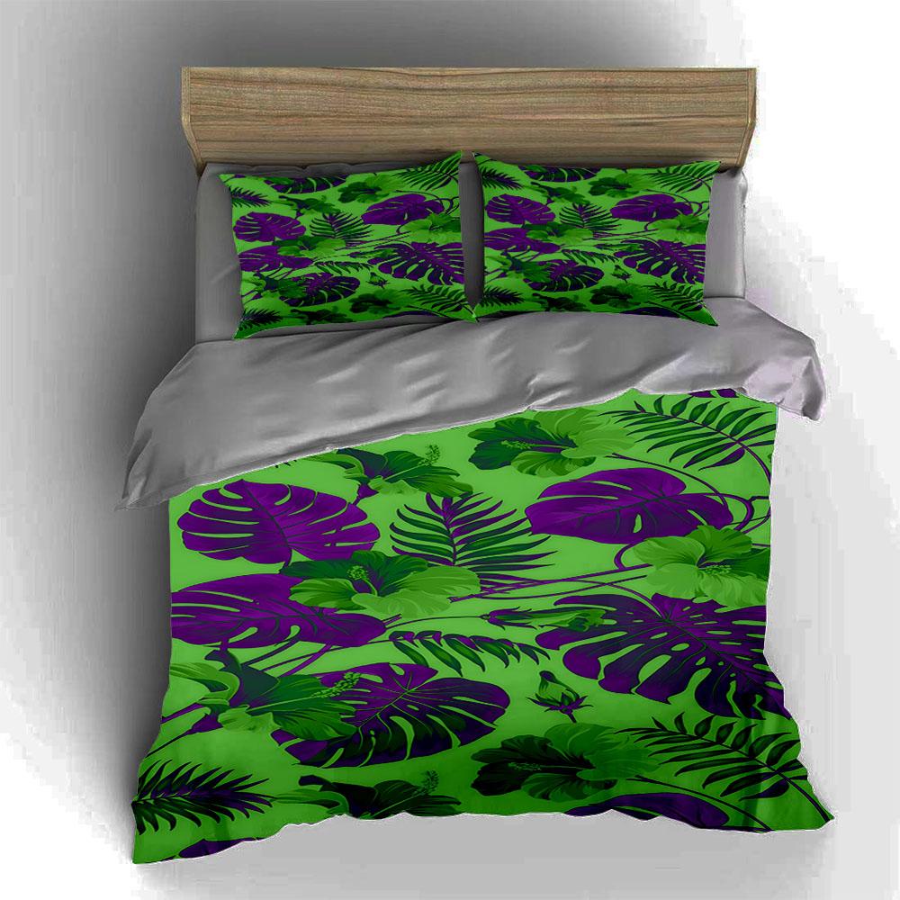 Tropical, Leafy, Vibrant. Bedding Duvet Cover Sets Duvet Covers Pillowcases Gifts (1 * Duvet Cover 2 * Pillowcases, Without Duvet Insert)