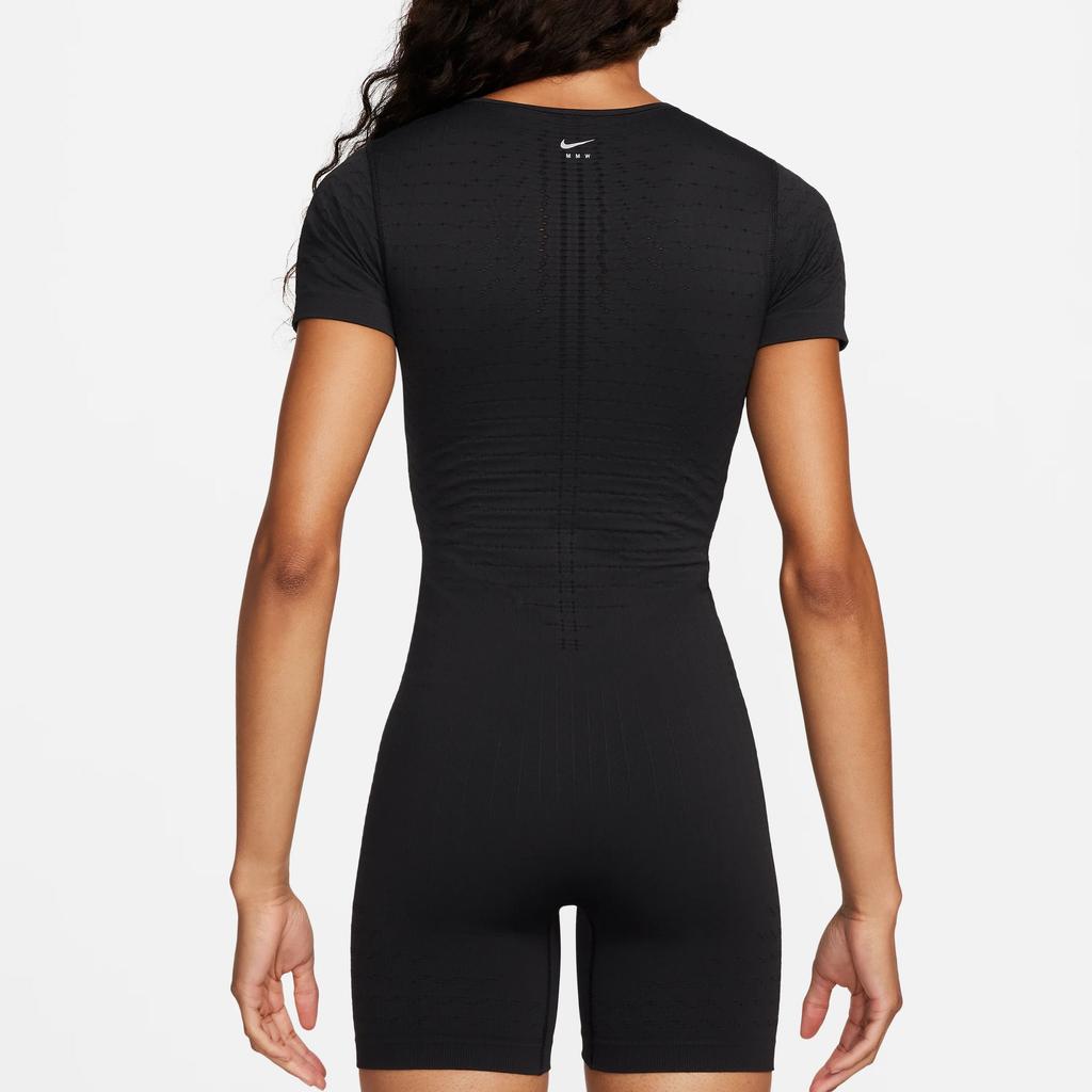 Nike X 1017 Alyx 9Sm Zusammenarbeit Yoga Serie SS24 Einfarbig Rundhals Bequem Vielseitig Kurzarm Body Damen Body Schwarz DR5375-010