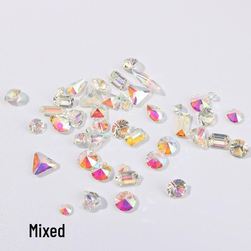 Aurora Rhinestone Nail Art Ornaments - Hot Selling Irregular Pointed Bottom Accessories