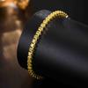 Round Color Zirconium Tennis Bracelet Single Row Full of Diamonds Color Zircon Bracelet Light Luxury Fashion Commuter Versatile Jewelry 2026