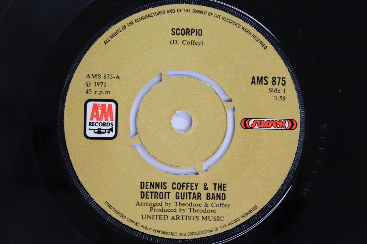 

7inch Record DENNIS COFFEY & THE DETROIT GUITAR - Scorpio AMS875 A&M RECORDS 1972 UK Soul/Funk Used
