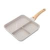 Multi-Functional Non-Stick-Skillet 3 Section-Grill Pan Breakfast Pan-Griddle