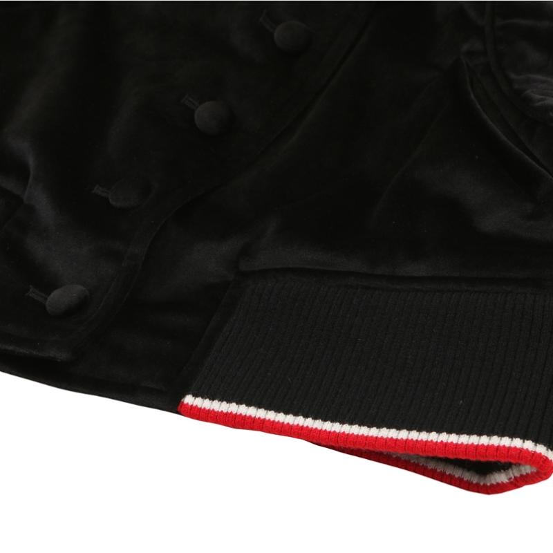Onoff Women S Cropped Velour Jacket Of1103lb Black