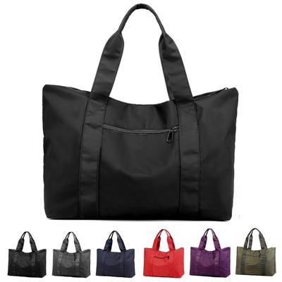 [Jotml] 6-Farben-Tragetasche, Große Kapazität, Nylon, 2-Wege, Schulterhandtasche, Unisex, Wasserdicht (Schwarz)
