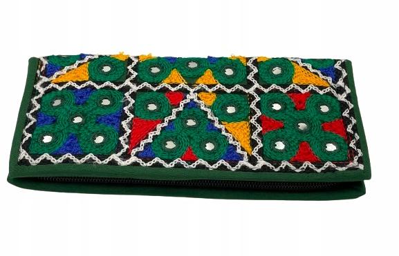 Novahaven clutch wallet green fair trade ethno boho