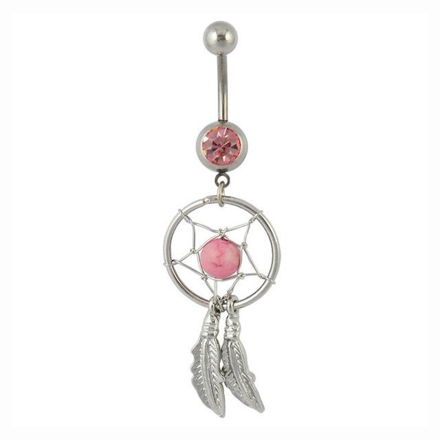 Trendy Belly Button Rings Dream Catcher Piercing Navel Fashion Women Helix Piercing Umbigo Ombligo Se