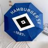 Hamburger SV, automatic folding umbrella, portable and foldable design, 8 ribs, a Christmas or birthday gift.