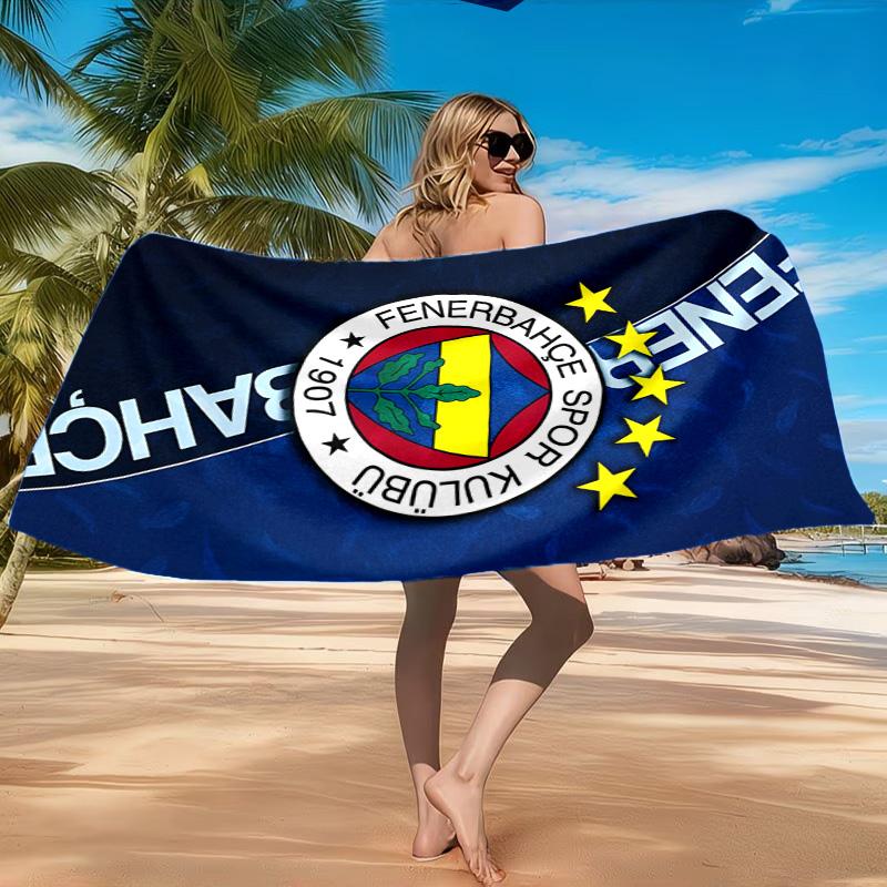 Fenerbah?E-Sport Club Emblem Strandtuch, Schnelltrocknend, Pflegeleicht, Geeignet für Fitness und Strandurlaub, Sport-Essential
