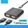 USB-C To Dual HDMI 4K60 Splitter with Thunderbolt 3