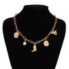 Irregular Pendant Necklace Adjustable Length Necklace Distinctive Pendant Necklace with Various Pendants for Comfort