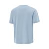 Li-Ning Basketball Series Letter Print Pattern Breathable Versatile Short Sleeve T-Shirt Men Tops Cyan-Gray-Blue AHSV401-2