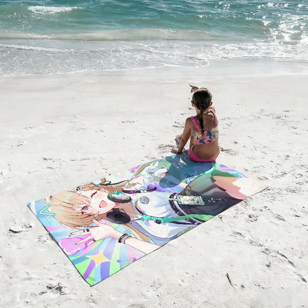 Jeu Lynae Wuthering Waves Serviette Séchage Rapide Serviettes de Plage Conviennent Pour Piscines Camping Yoga et Salle de Sport