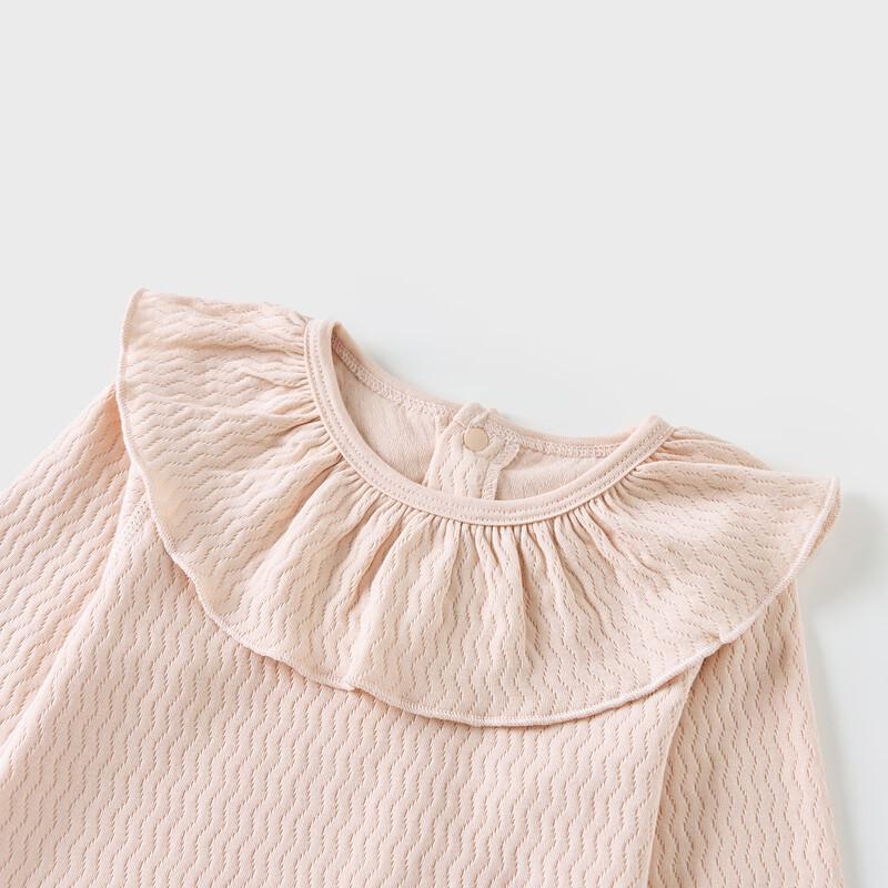 Tongtai Baby Girl Pure Cotton Long Sleeve Bodysuit Romper