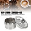 With Spoon Brush Stainless Steel Coffee Capsules Reusable Coffee Capsules  Office Use